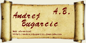 Andrej Bugarčić vizit kartica